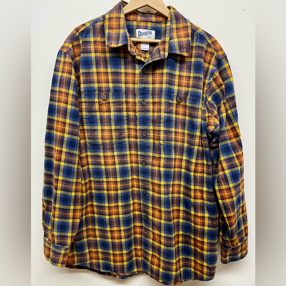 Duluth Free Swingin Flannel Relaxed Fit Shirt Mens XL Tall Baked Clay 52007 - Picture 1 of 7